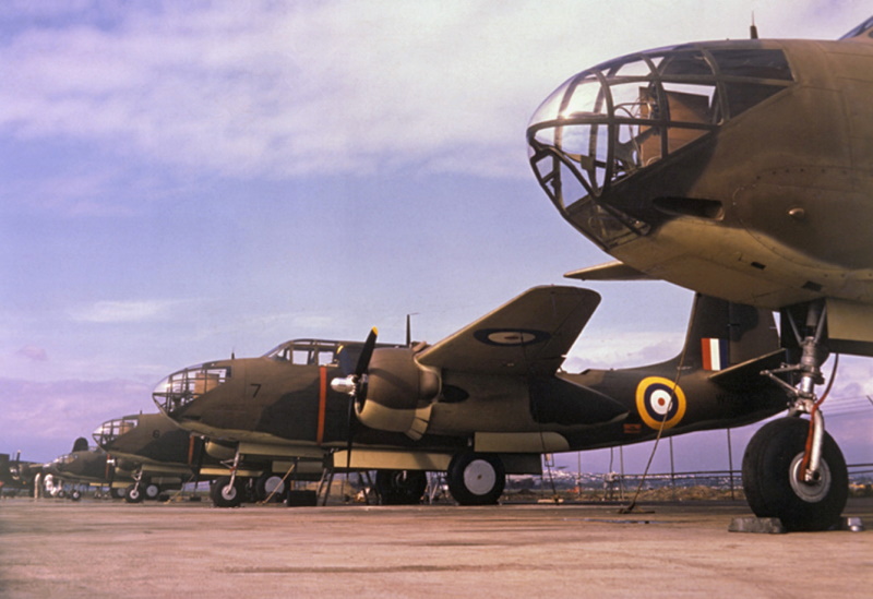 RAF Bostons with Free French tricolor