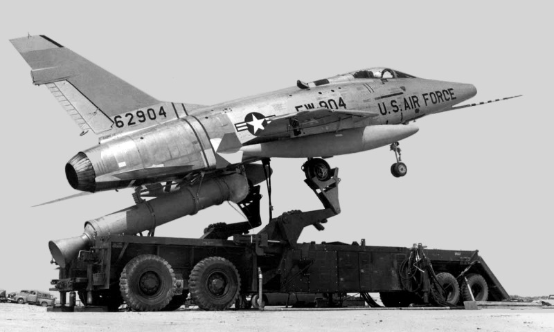 F-100D ZEL on trailer