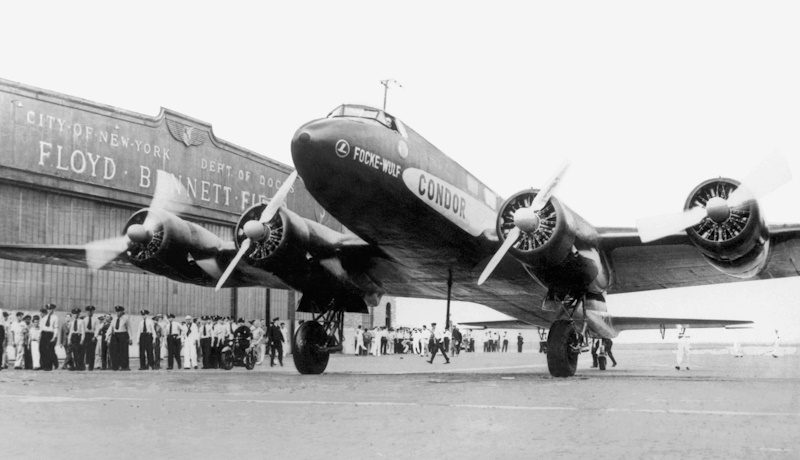 Fw 200 S-1 arrives in NYC, 11 August 1938